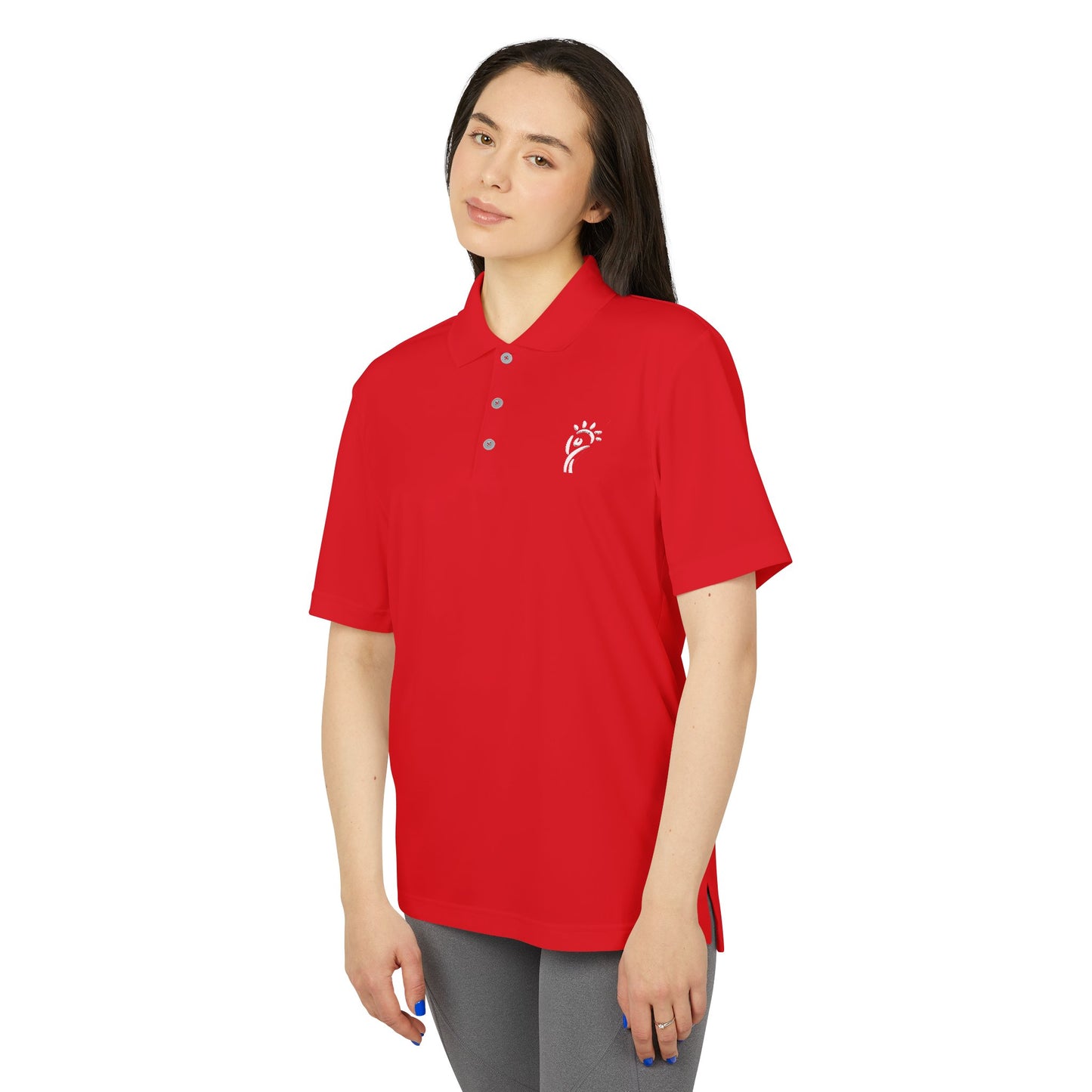EnerjeXAdidas® Unisex Performance Polo - Bright Orange Sport Shirt for Active Lifestyle