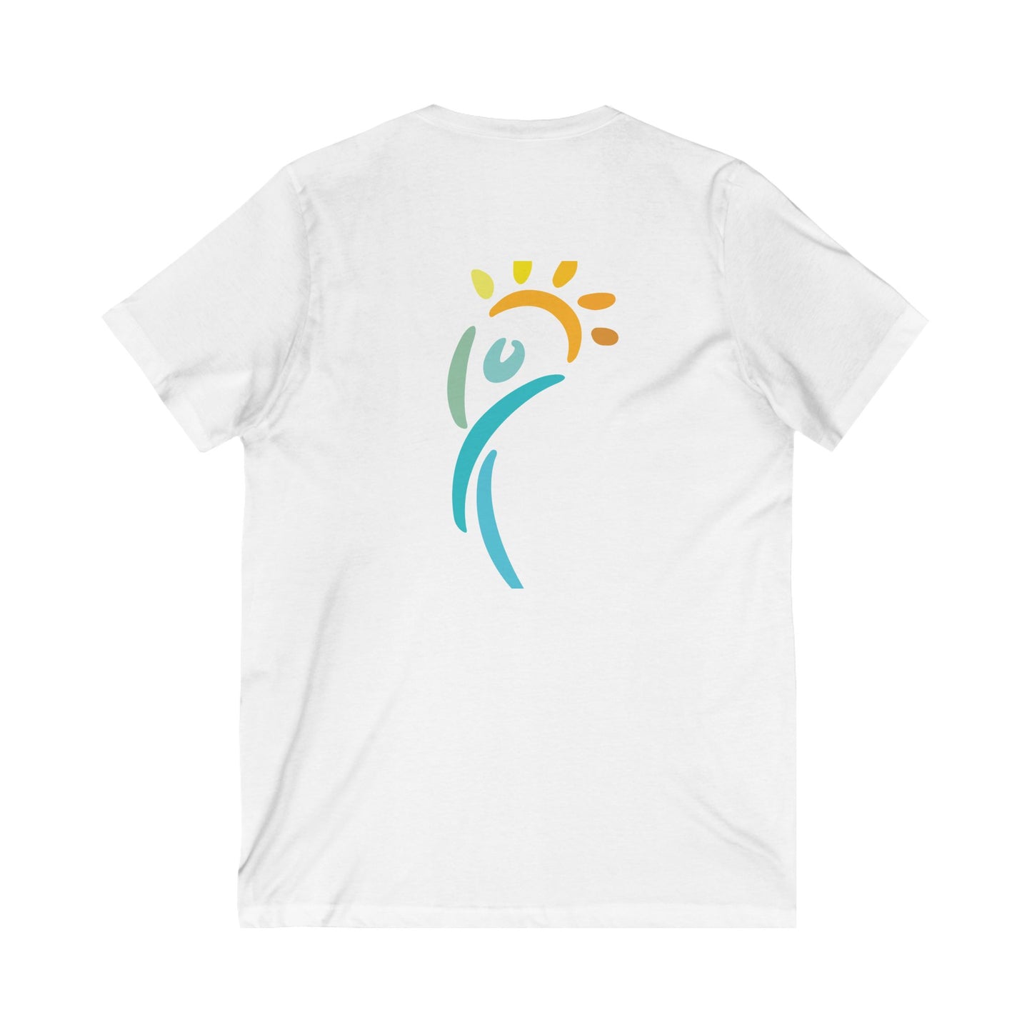Enerje Wellness V-Neck Tee, Unisex Motivational Shirt, Inspirational Tee, Casual Everyday Wear, Mindfulness Gift, Summer Outdoor Top