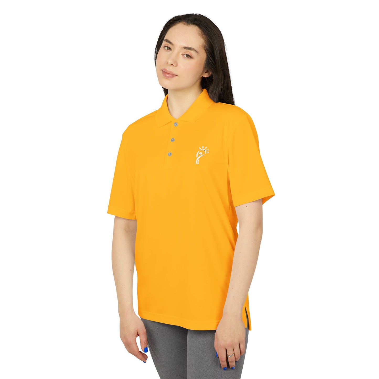 EnerjeXAdidas® Unisex Performance Polo - Bright Orange Sport Shirt for Active Lifestyle