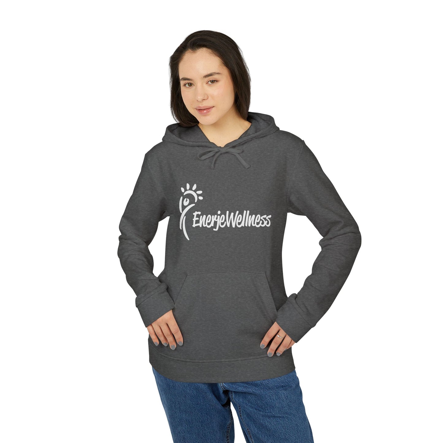 EnerjeXAdidas® Unisex Fleece Hoodie - Comfortable & Stylish Activewear