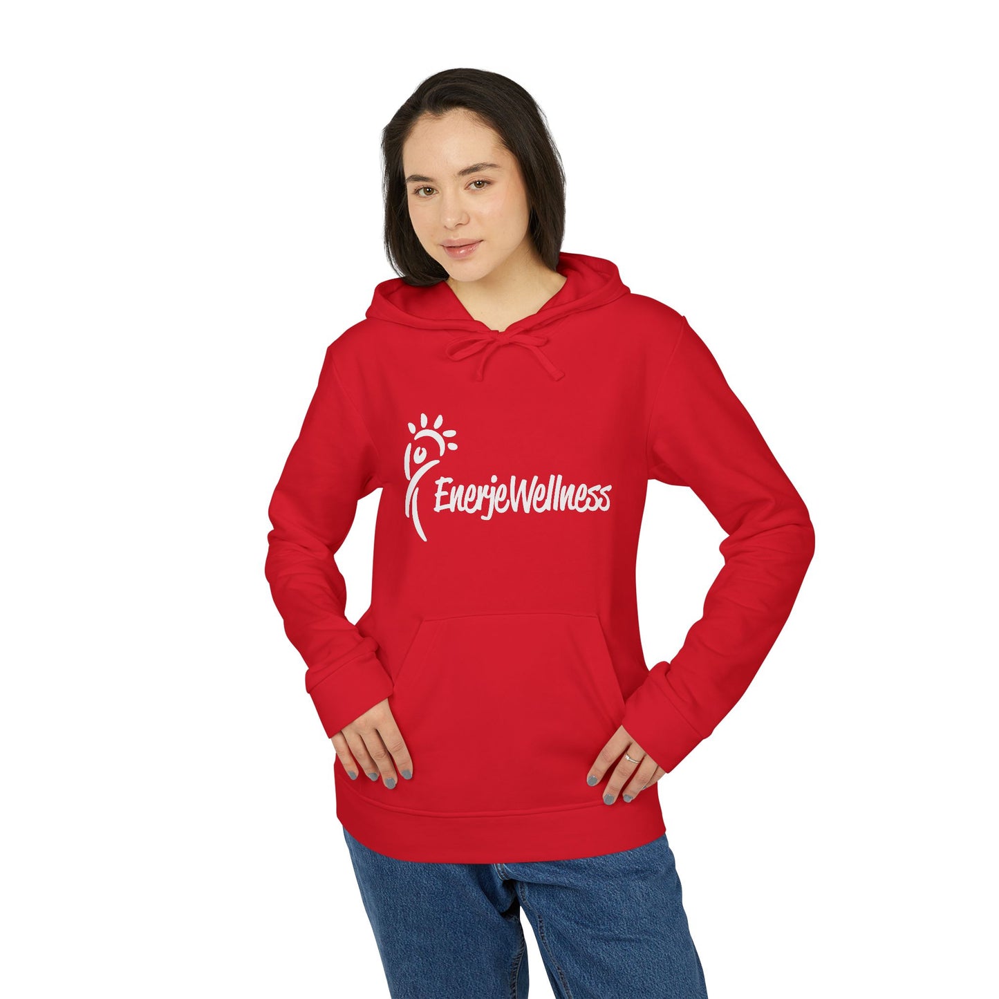 EnerjeXAdidas® Unisex Fleece Hoodie - Comfortable & Stylish Activewear